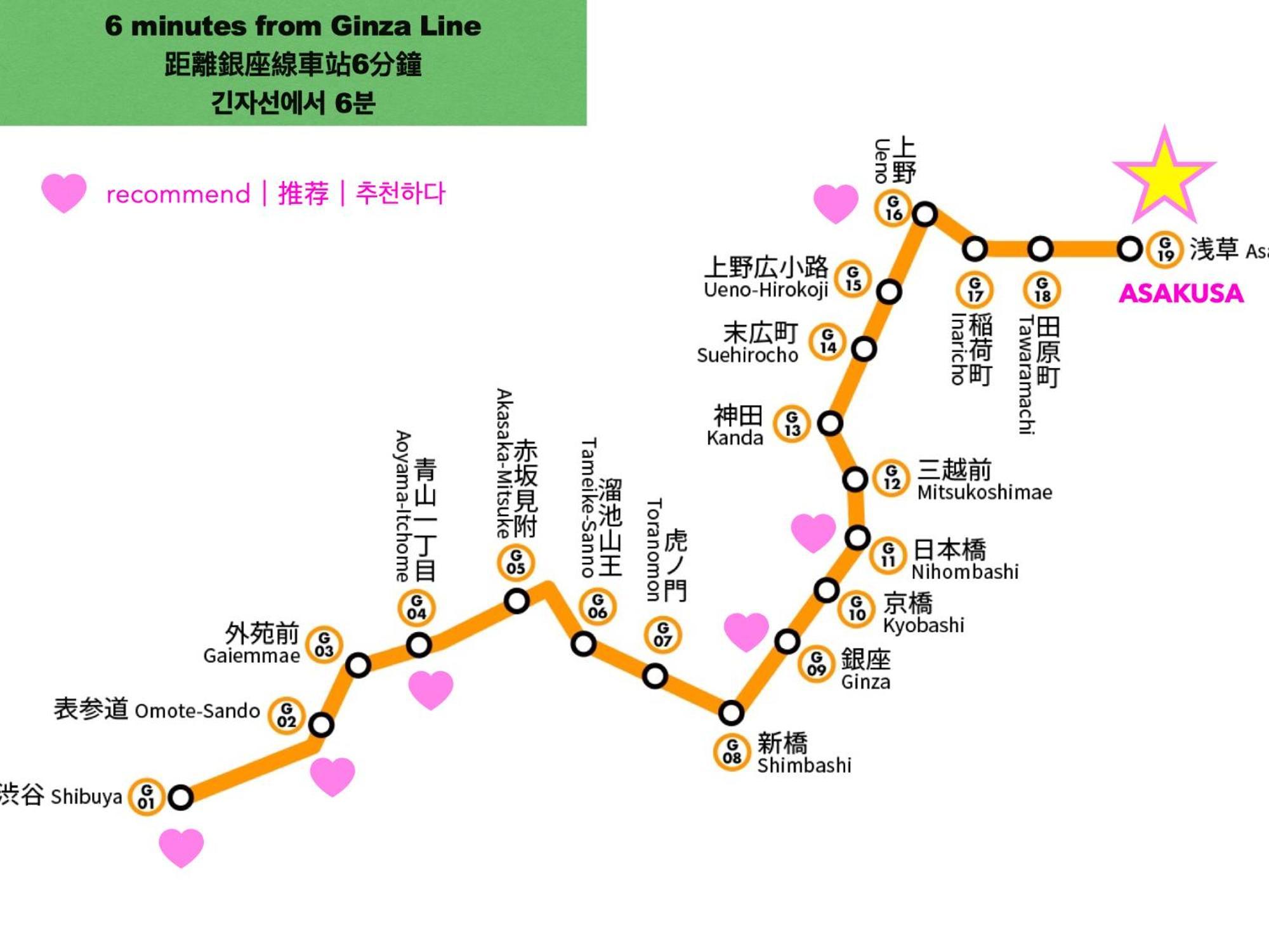 Apartamento 浅草寺3分｜浅草駅6分｜開放的｜畳寝室｜2-6人｜成田&羽田空港直通 *
