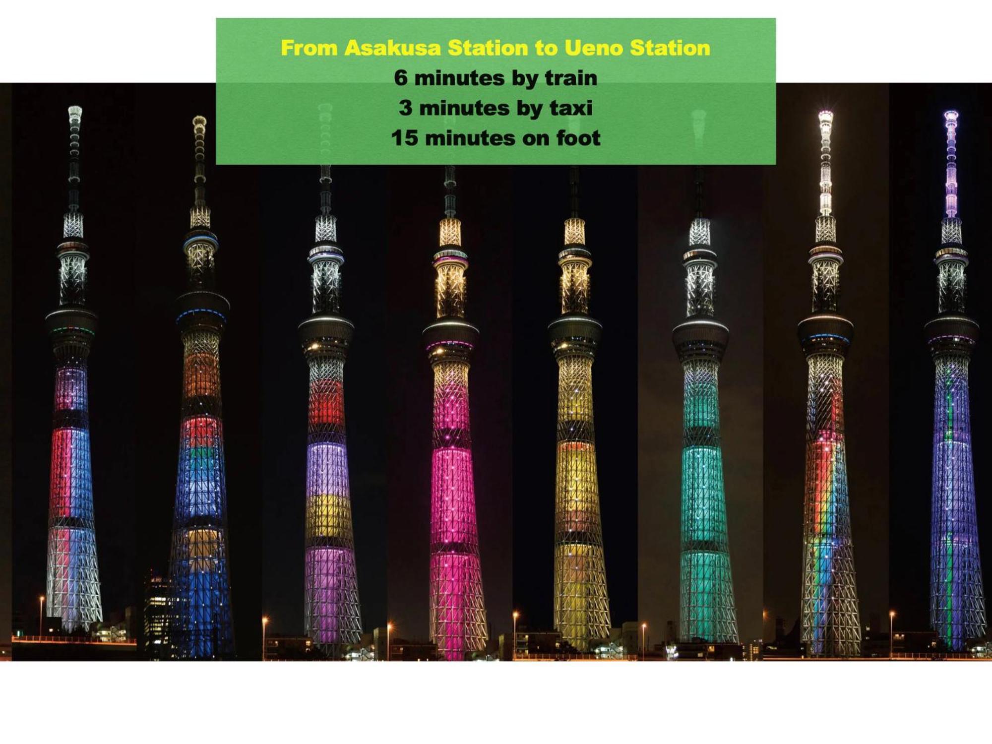浅草寺3分｜浅草駅6分｜開放的｜畳寝室｜2-6人｜成田&羽田空港直通
